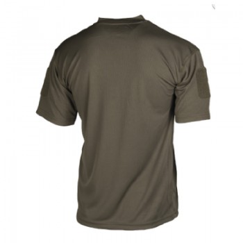 T-shirt maglietta tattica militare verde od con velcro Divisa Militare