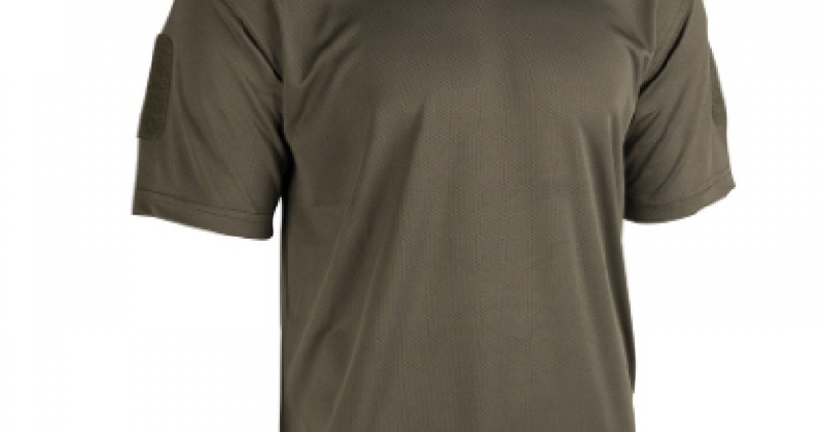 T shirt maglietta tattica militare verde od con velcro maniche T shirt e magliette Divisa Militare