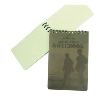 Taccuino impermeabile 48 fogli 10 x 15 Divisa Militare