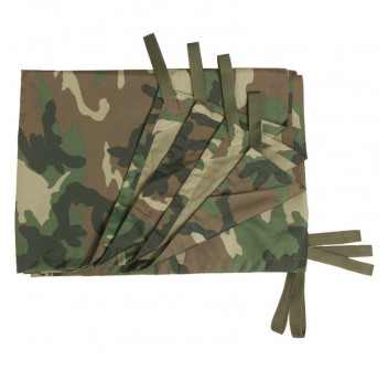 Telo multiuso impermeabile campeggio bushcraft woodland 300 x 220 cm Divisa Militare