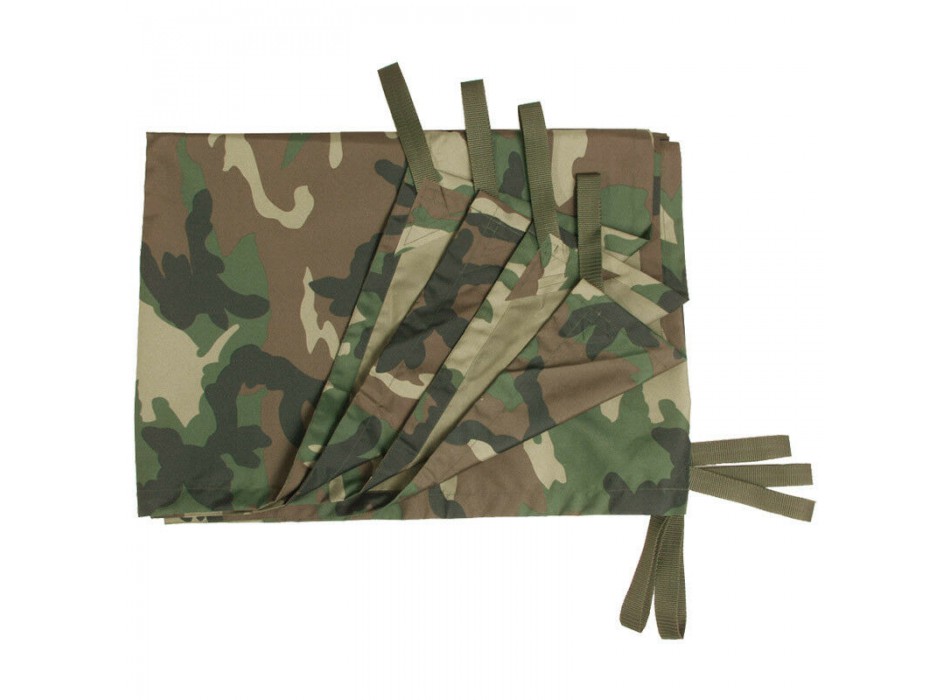 Telo multiuso impermeabile campeggio bushcraft woodland 300 x 220 cm Divisa Militare