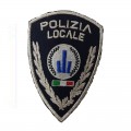 Toppa patch con velcro polizia locale Emilia Romagna con tre torri e tricolore