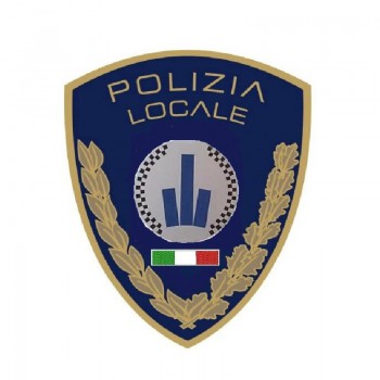 Toppa patch con velcro polizia locale Emilia Romagna con tre torri Divisa Militare
