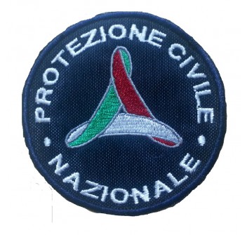 Toppa patch con velcro proteziona civile blu Divisa Militare