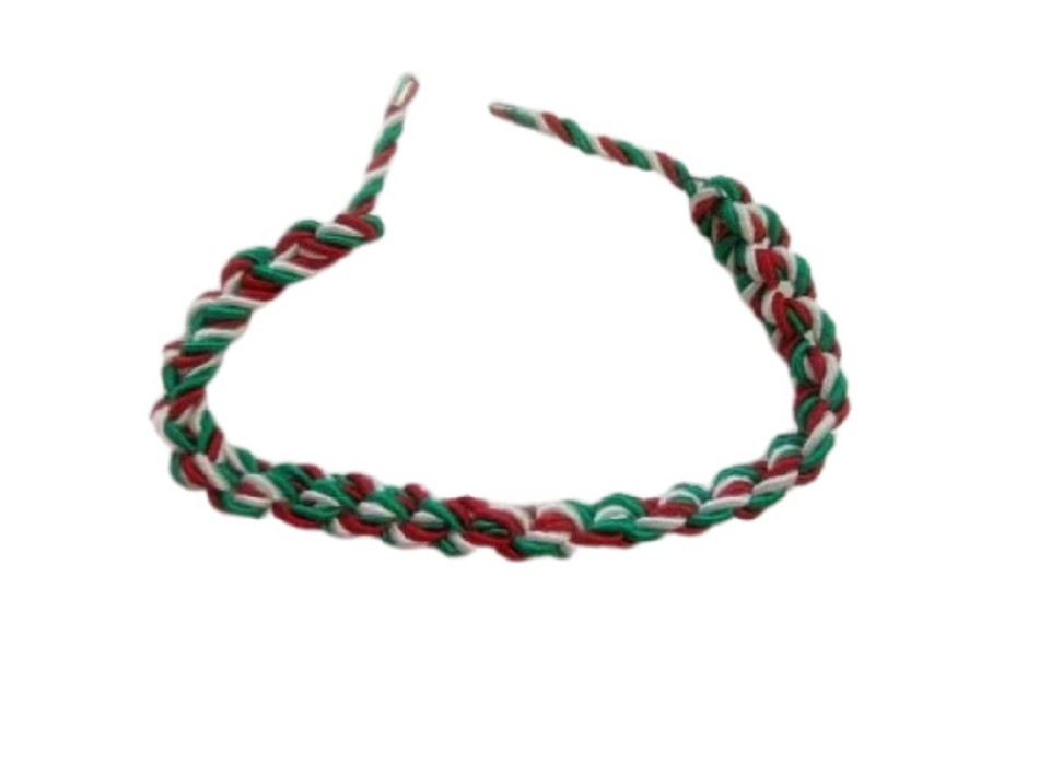 Trecciolina trecciole tricolore per cappello alpino, decorazioni Divisa Militare