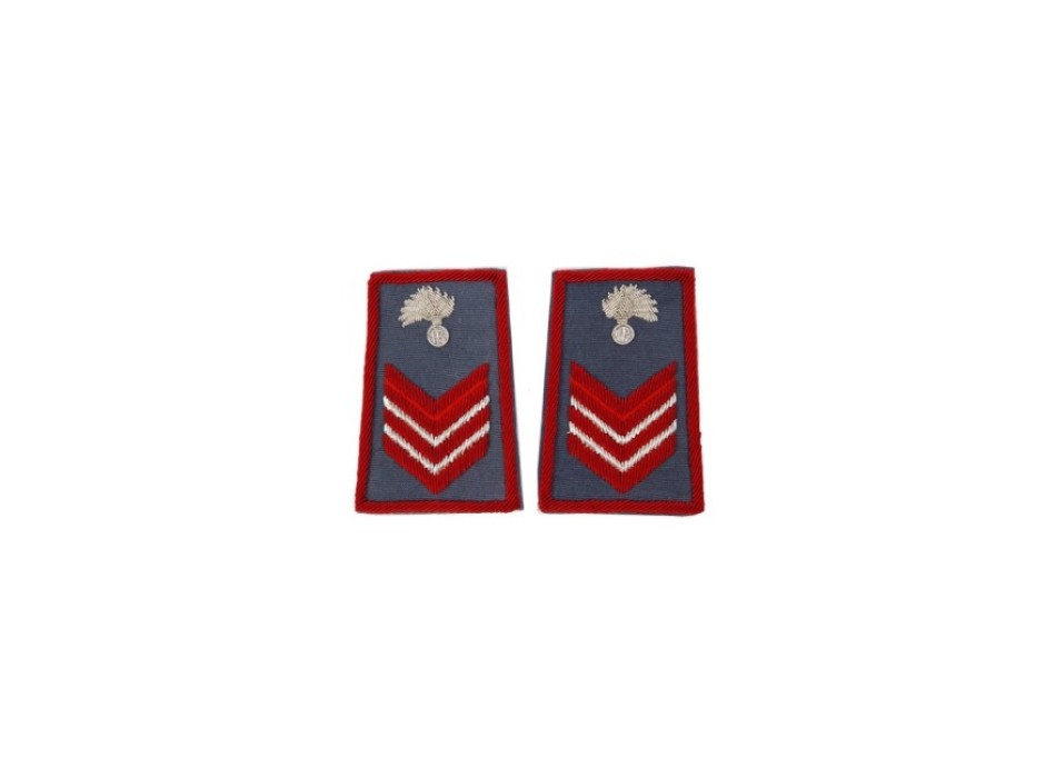 Tubolari Appuntato Scelto Carabinieri ricamati blu Divisa Militare