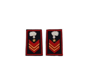 Tubolari Appuntato Scelto QS Carabinieri ricamati neri Divisa Militare