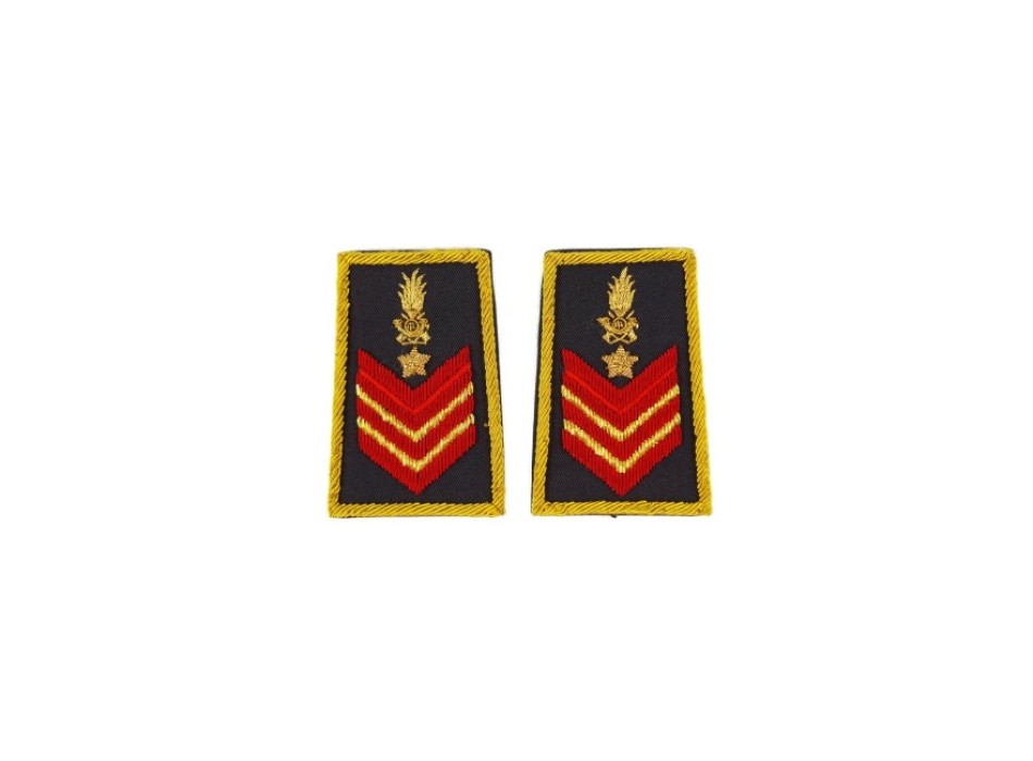 Tubolari Appuntato Scelto Qualifica Speciale Guardia di Finanza ricamati GDF Divisa Militare