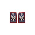 Tubolari Brigadiere Capo Carabinieri ricamati blu