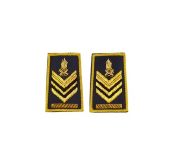 Tubolari Brigadiere Capo Guardia di Finanza ricamati GDF Divisa Militare