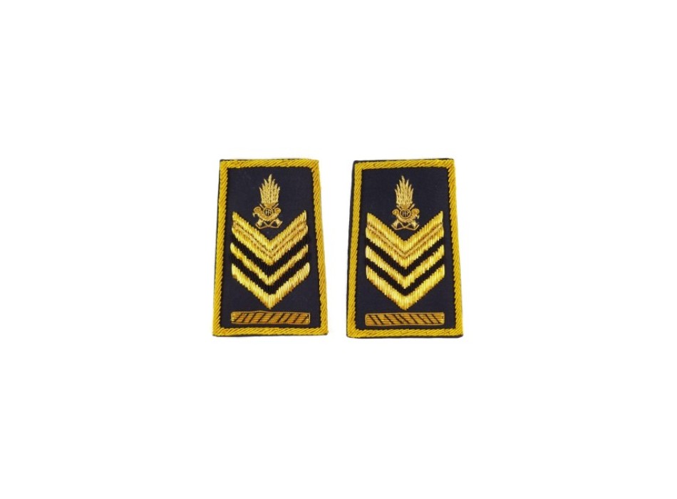 Tubolari Brigadiere Capo Guardia di Finanza ricamati GDF Divisa Militare