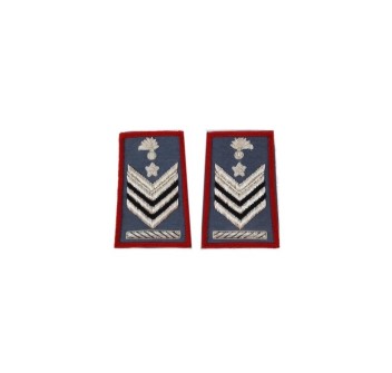 Tubolari Brigadiere Capo QS Carabinieri ricamati blu Divisa Militare