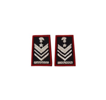 Tubolari Brigadiere Capo QS Carabinieri ricamati neri Divisa Militare