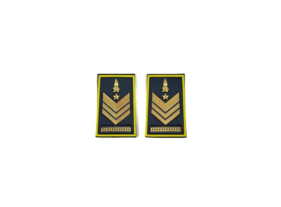 Tubolari Brigadiere Capo Qualifica Speciale Guardia di Finanza GDF Divisa Militare