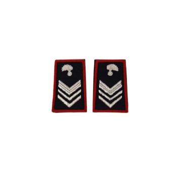 Tubolari Brigadiere Carabinieri ricamati neri Divisa Militare