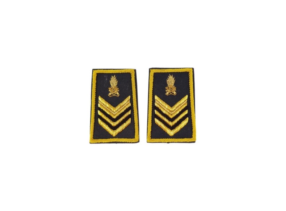 Tubolari Brigadiere Guardia di Finanza ricamati GDF Divisa Militare