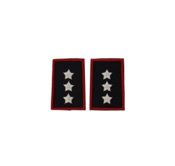 Tubolari Capitano Carabinieri ricamati neri Divisa Militare