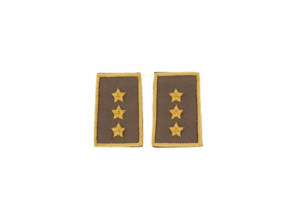 Tubolari Capitano Esercito ricamati kaki Divisa Militare