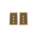 Tubolari Capitano Esercito ricamati kaki