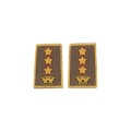 Tubolari Colonnello Comandante Esercito ricamati kaki