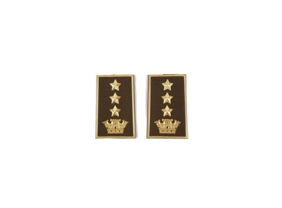 Tubolari Colonnello Esercito kaki Divisa Militare