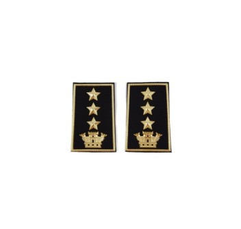 Tubolari Colonnello Esercito neri Divisa Militare