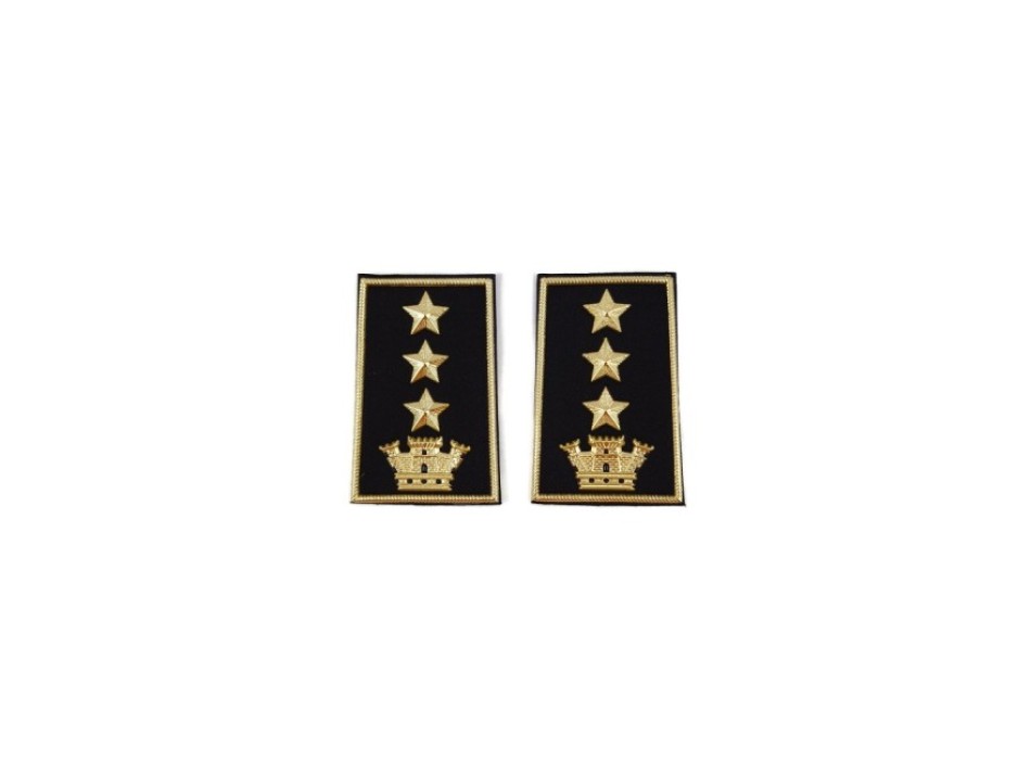 Tubolari Colonnello Esercito neri Divisa Militare