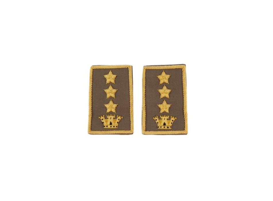 Tubolari Colonnello Esercito ricamati kaki  Divisa Militare
