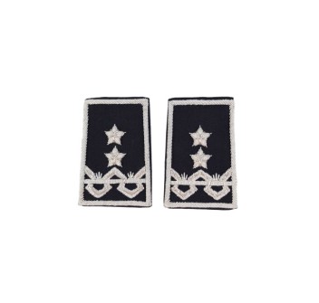 Tubolari Generale di Divisione Esercito ricamati neri Divisa Militare