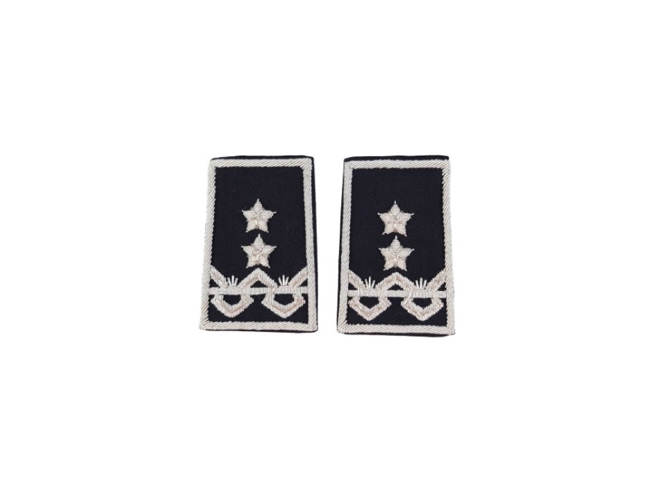 Tubolari Generale di Divisione Esercito ricamati neri Divisa Militare