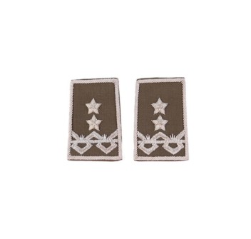 Tubolari Generale Divisione Esercito ricamati kaki Divisa Militare
