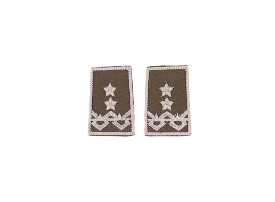 Tubolari Generale Divisione Esercito ricamati kaki Divisa Militare