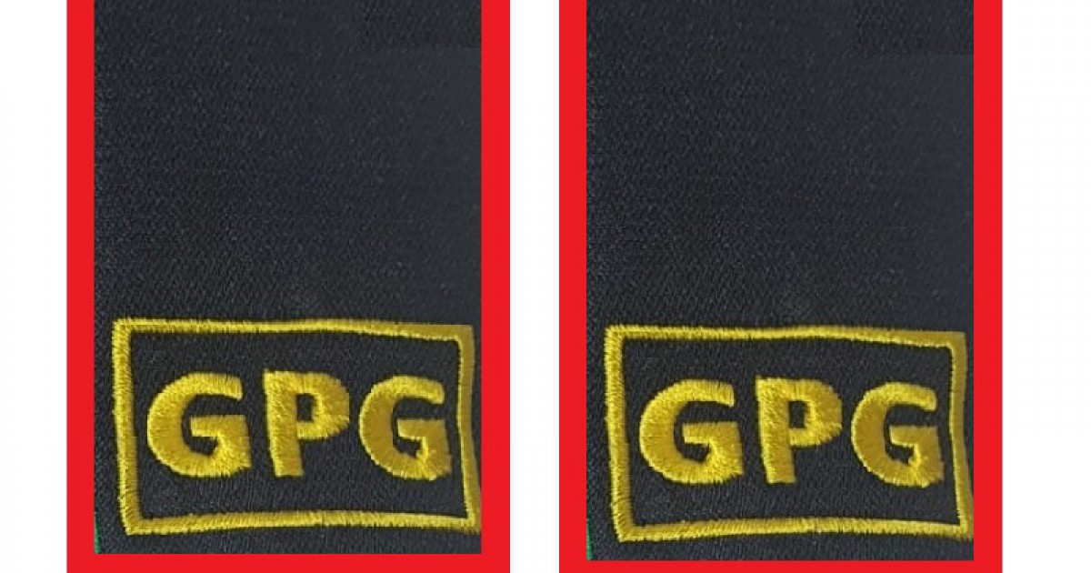 Tubolari GPG Guardia Giurata rossi - Mostreggiature GPG - Divisa Militare