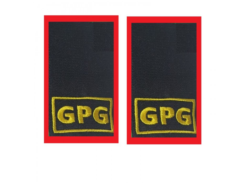 Tubolari GPG Guardia Giurata rossi - Mostreggiature GPG - Divisa Militare