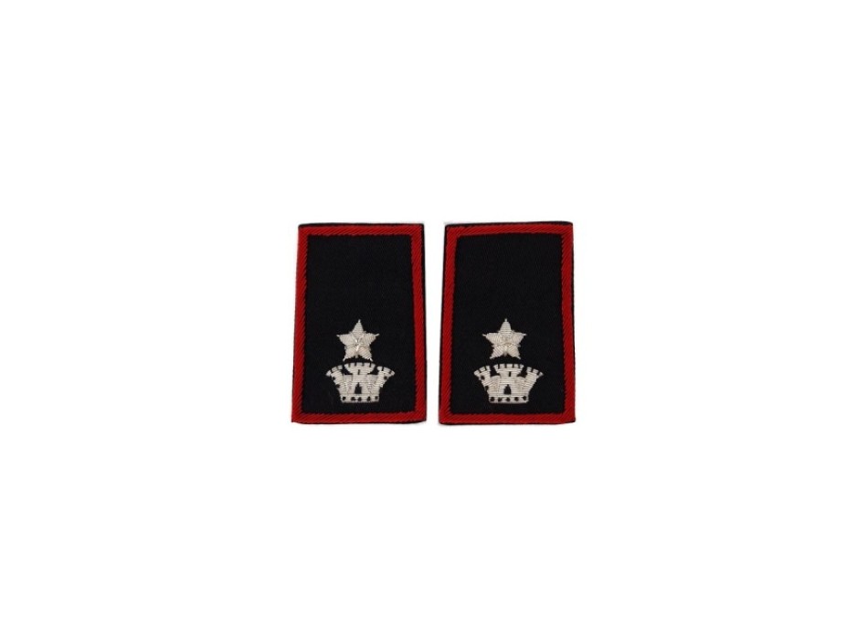 Tubolari Maggiore Carabinieri ricamati neri Divisa Militare