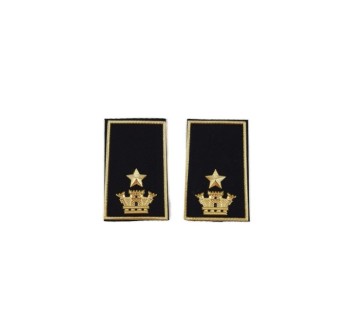 Tubolari Maggiore Esercito neri Divisa Militare