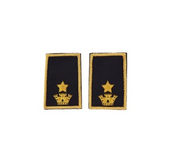 Tubolari Maggiore Esercito ricamati neri Divisa Militare
