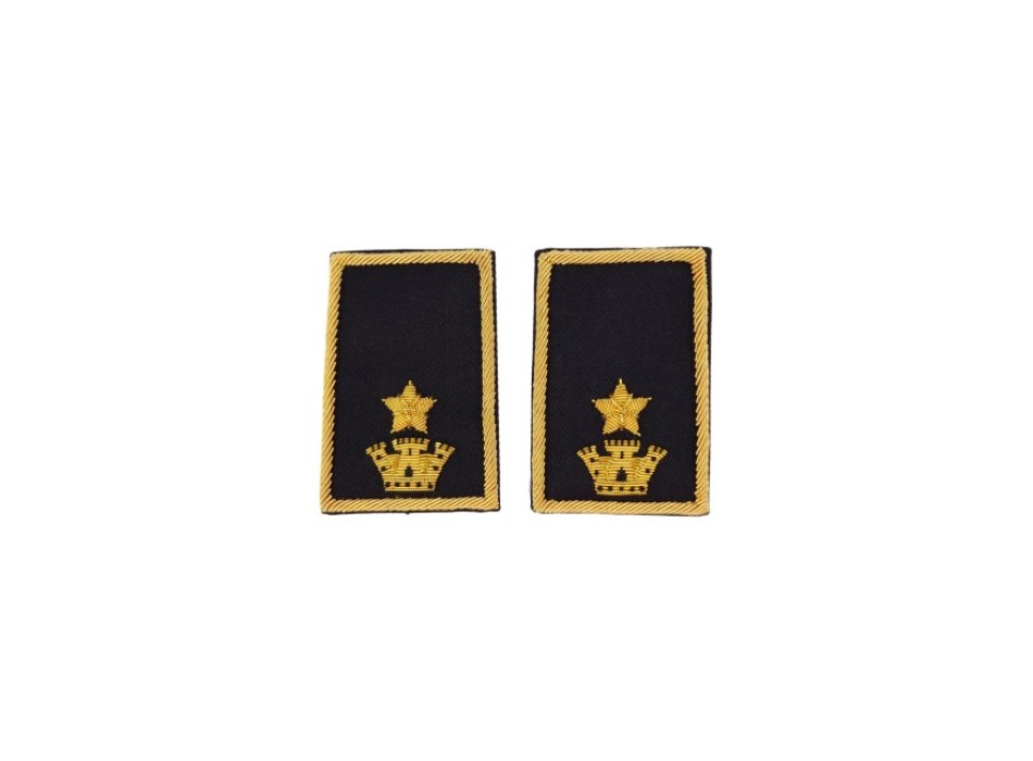 Tubolari Maggiore Esercito ricamati neri Divisa Militare
