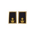 Tubolari Maggiore Esercito ricamati neri