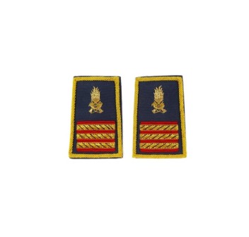 Tubolari Maresciallo Aiutante Guardia di Finanza ricamati GDF Divisa Militare