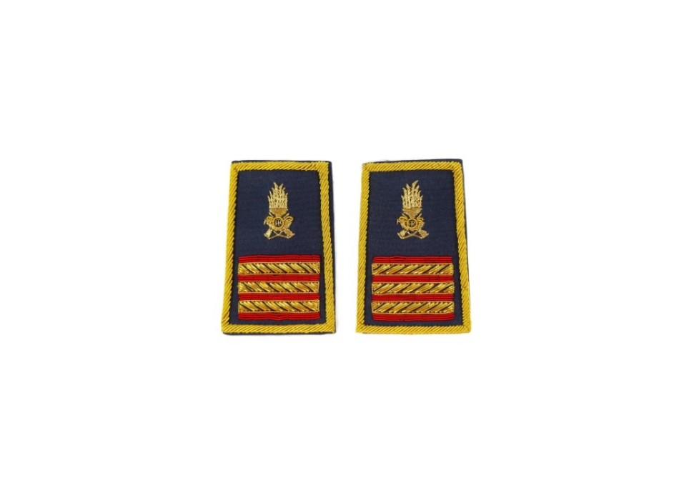 Tubolari Maresciallo Aiutante Guardia di Finanza ricamati GDF Divisa Militare