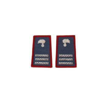 Tubolari Maresciallo Capo Carabinieri ricamati  Divisa Militare