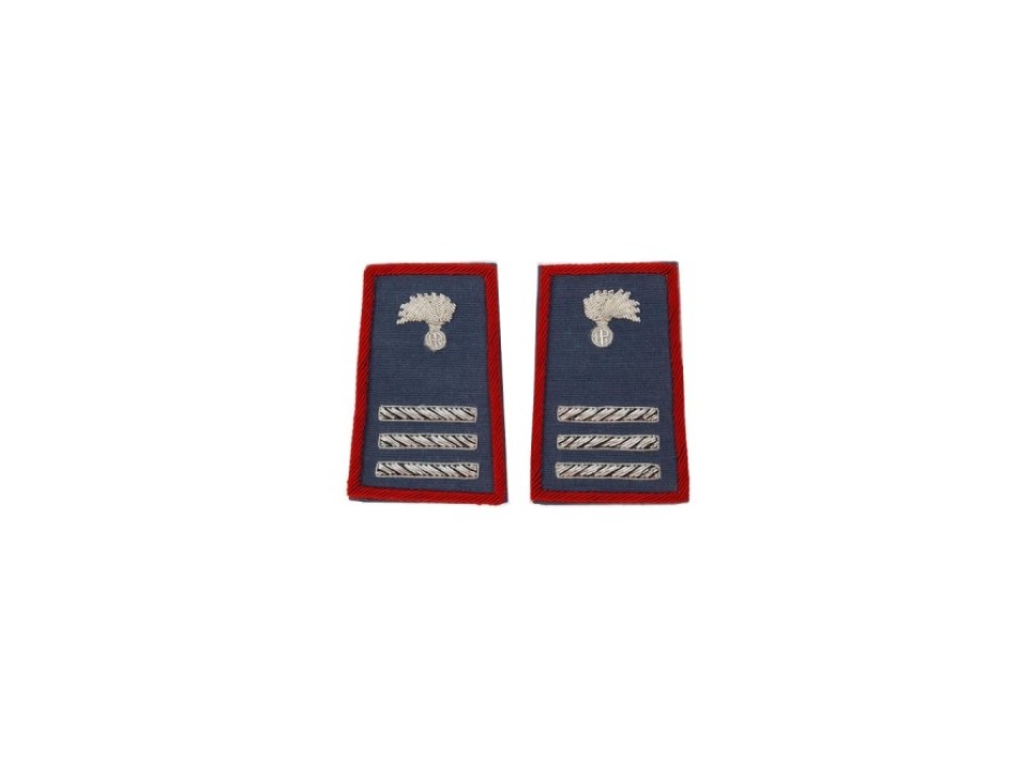 Tubolari Maresciallo Capo Carabinieri ricamati  Divisa Militare