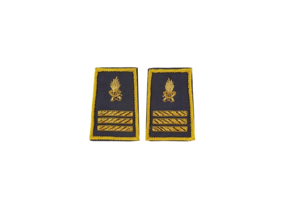 Tubolari Maresciallo Capo Guardia di Finanza ricamati Divisa Militare