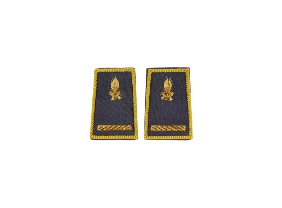 Tubolari Maresciallo Guardia di Finanza ricamati GDF Divisa Militare