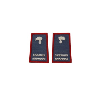 Tubolari Maresciallo Ordinario Carabinieri ricamati blu Divisa Militare