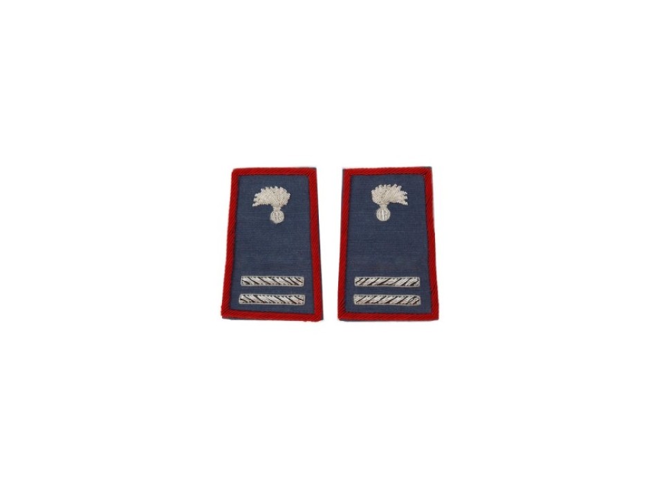 Tubolari Maresciallo Ordinario Carabinieri ricamati blu Divisa Militare