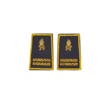 Tubolari Maresciallo Ordinario Guardia di Finanza ricamati GDF Divisa Militare