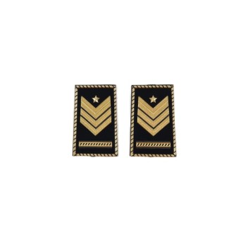 Tubolari Sergente Maggiore Aiutante Esercito neri Divisa Militare
