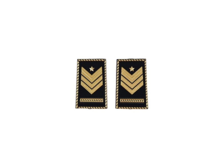 Tubolari Sergente Maggiore Aiutante Esercito neri Divisa Militare